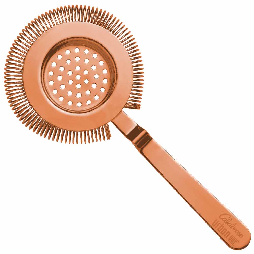 Calabrese Copper Hawthorne Cocktail Strainer Surface Fitting